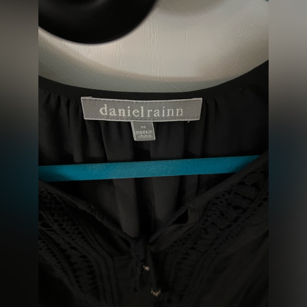 Daniel rainn black boho top women’s M - Picture 2 of 6